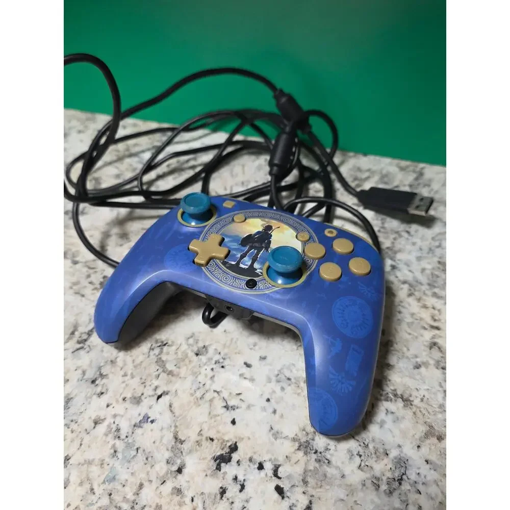 PDP Rematch Wired Controller for Nintendo Switch (Hyrule Blue)
